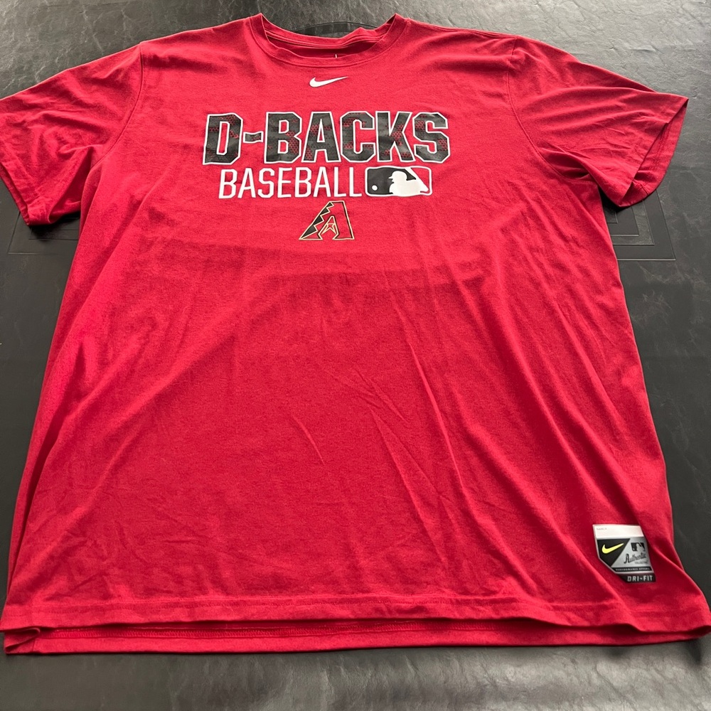 Arizona Diamond Backs Men’s Dri-Fit Nike Authentic Collection T-Shirt size XXL